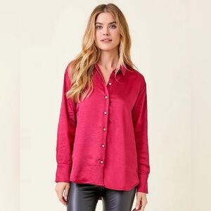 Pink Button-Up Shirt